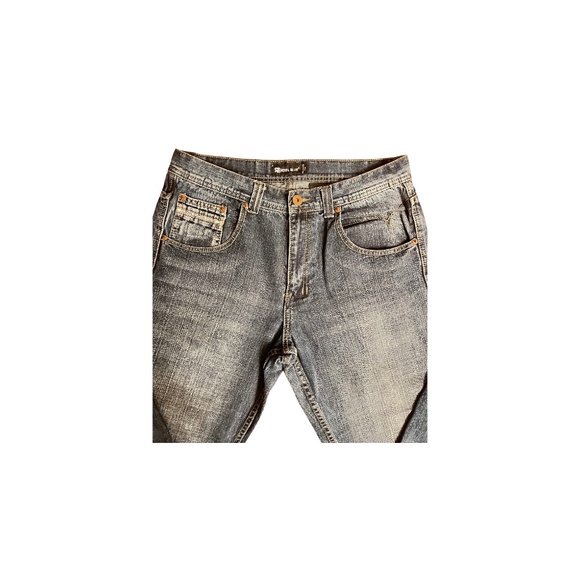 Royal Blue Vintage 2000s Relaxed Fit Jeans-800 Series-34x32 - Picture 4 of 5